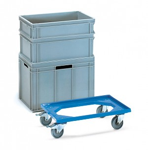 Eurokasten-Roller ABS-Kunststoff L 605 x B 405 mm Tragkraft 250 kg Eurokasten-Roller ABS-Kunststoff L 605 x B 405 mm Tragkraft 250 kg