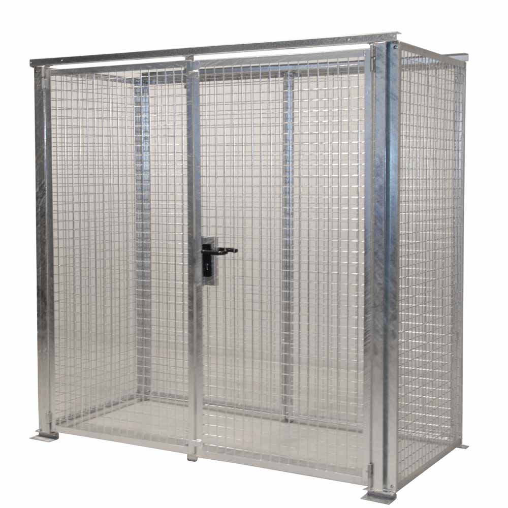 Gasflaschen-Container Typ GFC-M1-DF ohne Dach mit Doppelflügeltor Gasflaschen-Container Typ GFC-M1-DF ohne Dach mit Doppelflügeltor