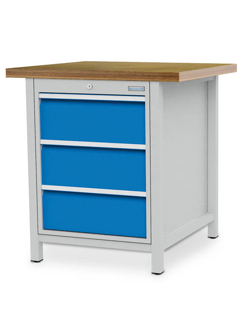 Kastenwerkbank B 810 x T 750 x H 959 mm mit 3 Schubladen R 18-24 Kastenwerkbank B 810 x T 750 x H 959 mm mit 3 Schubladen R 18-24