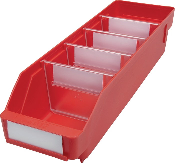 Regalkasten ST rot L 400 x B 120 x H 95 mm PP Regalkasten ST rot L 400 x B 120 x H 95 mm PP