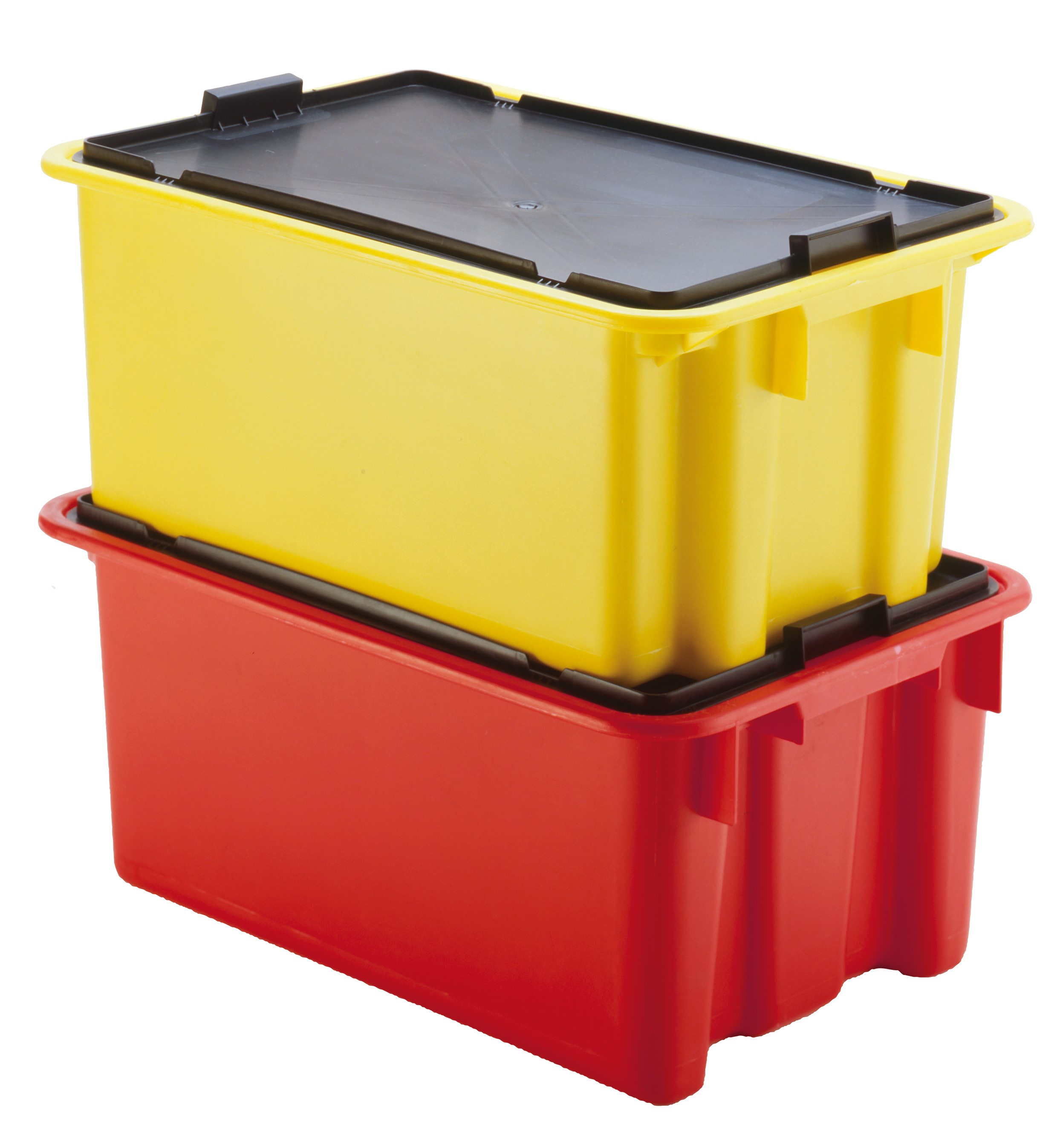 Drehstapelbehälter L 650 x B 450 x H 280 mm gestapelt Drehstapelbehälter L 650 x B 450 x H 280 mm gestapelt
