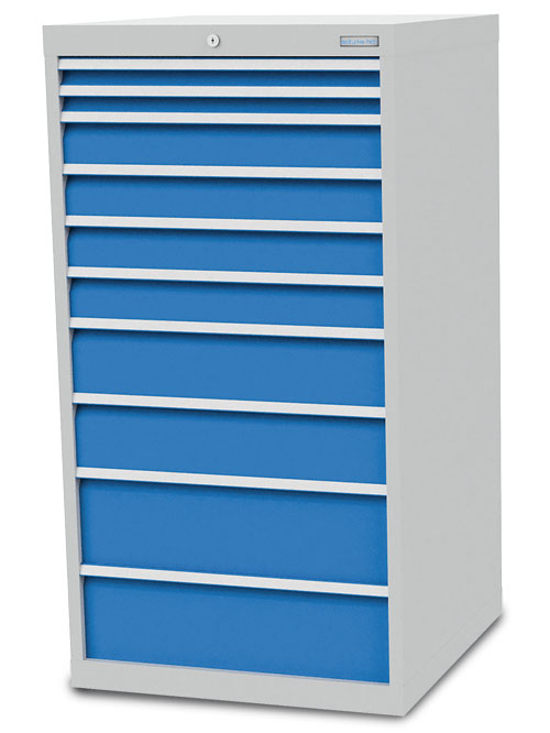 Schubladenschrank B 705 x T 736 x H 1319 mm mit 10 Schubladen R 24-24 Schubladenschrank B 705 x T 736 x H 1319 mm mit 10 Schubladen R 24-24
