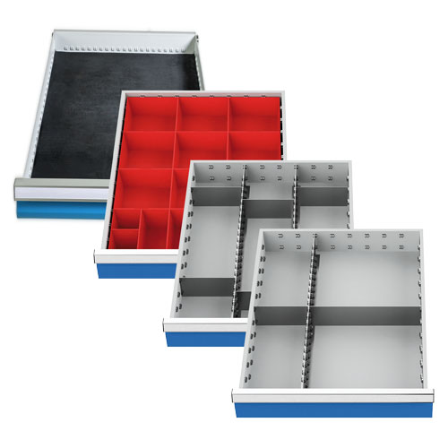 Einteilungssortiment 4-teilig R 18-24 Schubladennutzmaß 450 x 600 mm Einteilungssortiment 4-teilig R 18-24 Schubladennutzmaß 450 x 600 mm