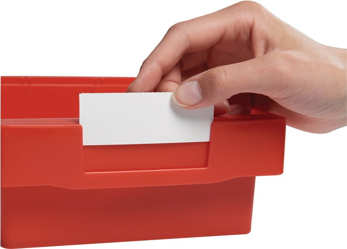 Etiketten weiß für Regalkästen und Trennwände B 93 mm Etiketten weiß für Regalkästen und Trennwände B 93 mm