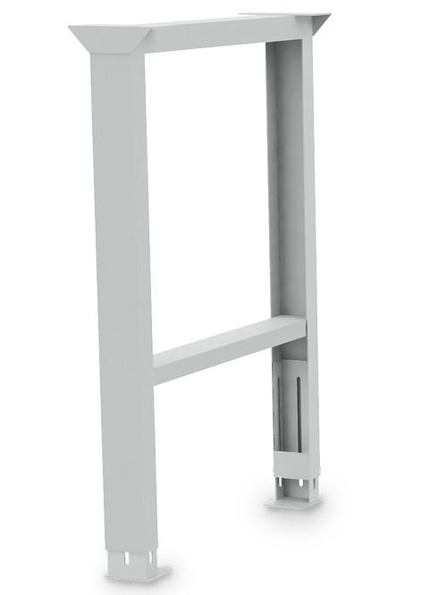 Fußgestell stufenlos höhenverstellbar B 150 x T 650 x H 719 - 1019 mm