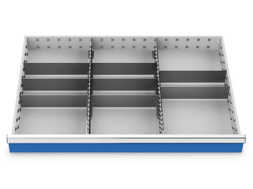 Metalleinteilung 10-teilig R 36-24 Schubladennutzmaß 900 x 600 mm Metalleinteilung 10-teilig R 36-24 Schubladennutzmaß 900 x 600 mm
