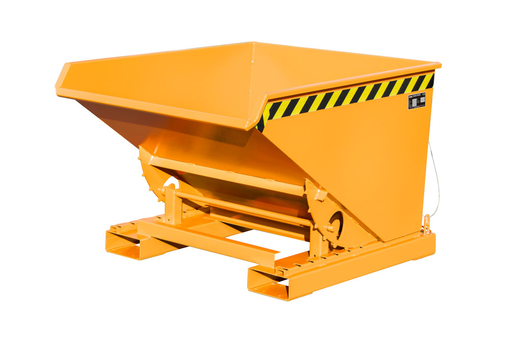 Kippbehälter EXPO 600 lackiert gelborange RAL 2000