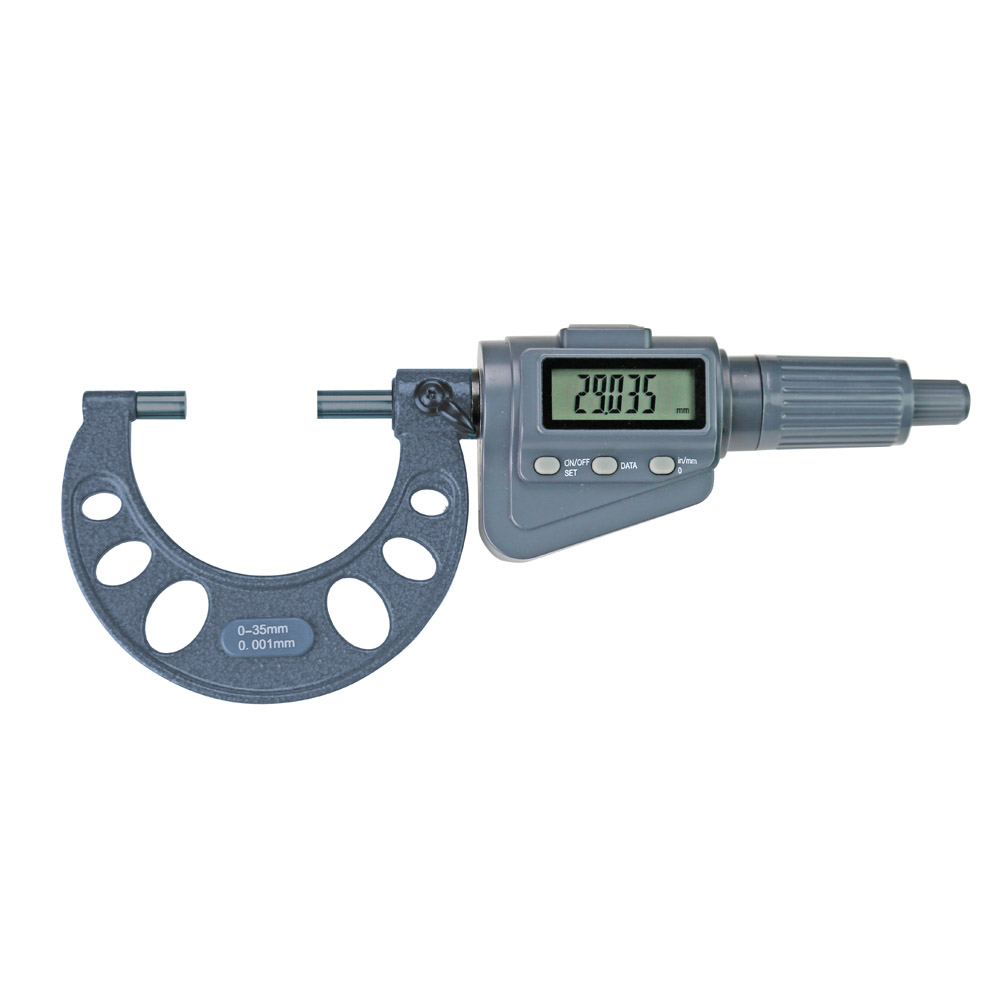 Digital-Bügelmessschraube 35 - 70 mm mit Friktionsratsche Digital-Bügelmessschraube 35 - 70 mm mit Friktionsratsche