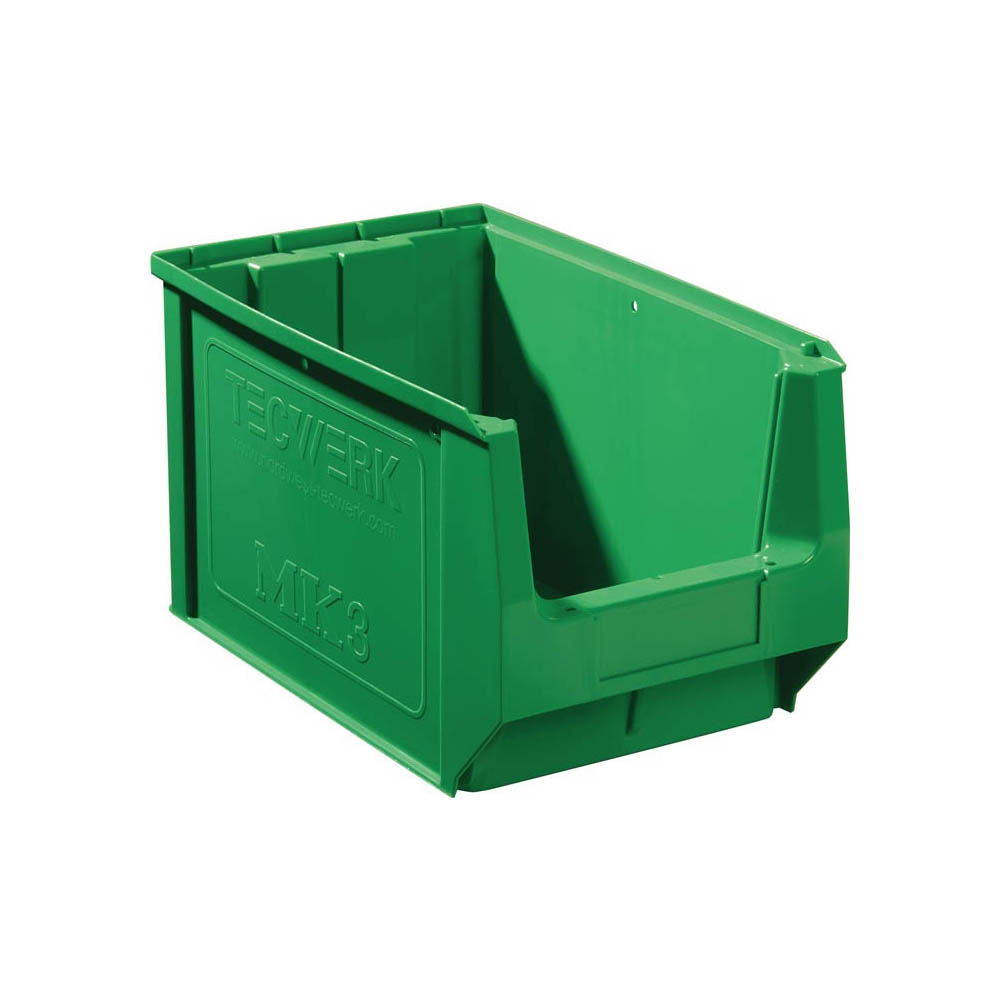 Sichtlagerkasten MK3 grün L 350/300 x B 210/200 x H 200 mm