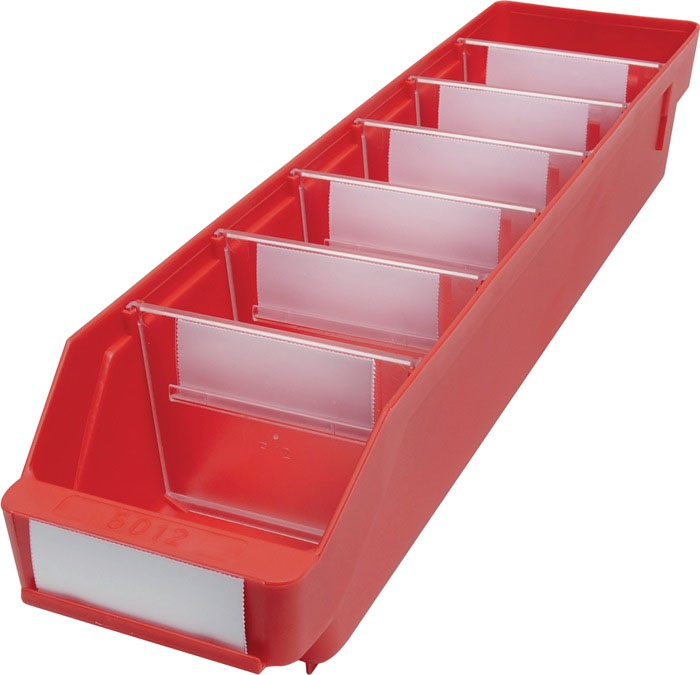 Regalkasten ST rot L 500 x B 120 x H 95 mm PP Regalkasten ST rot L 500 x B 120 x H 95 mm PP