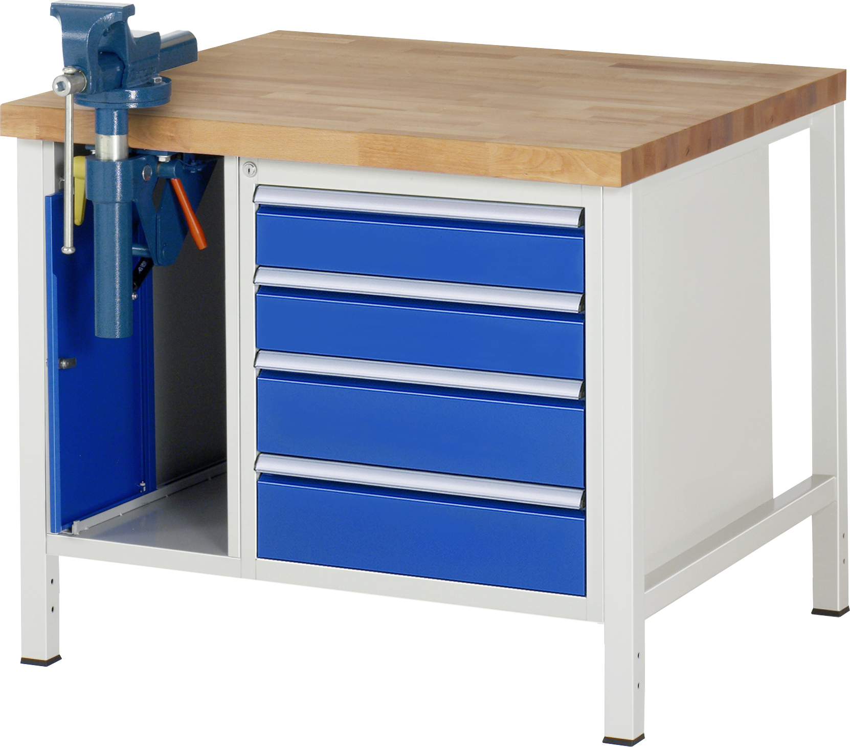 Werkbank Serie 8000 B 1000 x T 900 x H 840 mm inkl. Schraubstock