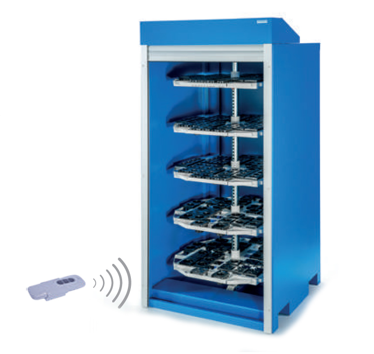 CNC- Schrank RotaRex mit elektrischen Rollladen CNC- Schrank RotaRex mit elektrischen Rollladen