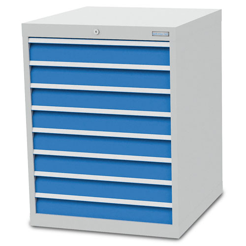 Schubladenschrank B 705 x T 736 x H 919 mm mit 8 Schubladen R 24-24 Schubladenschrank B 705 x T 736 x H 919 mm mit 8 Schubladen R 24-24