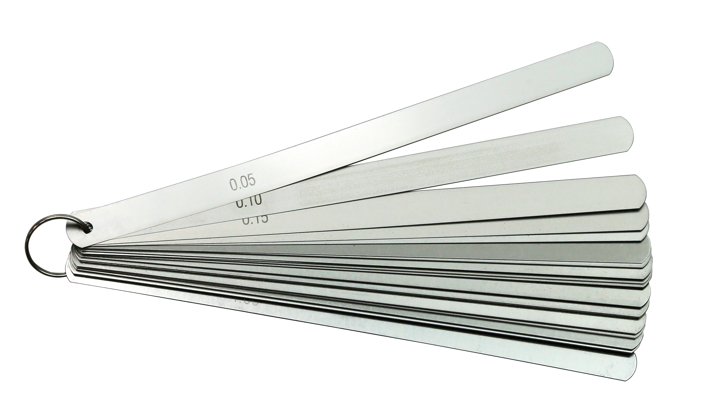 Präzisions-Fühlerlehren 20 Blatt 0,05 - 1,0 mm Länge 1000 mm Präzisions-Fühlerlehren 20 Blatt 0,05 - 1,0 mm Länge 1000 mm