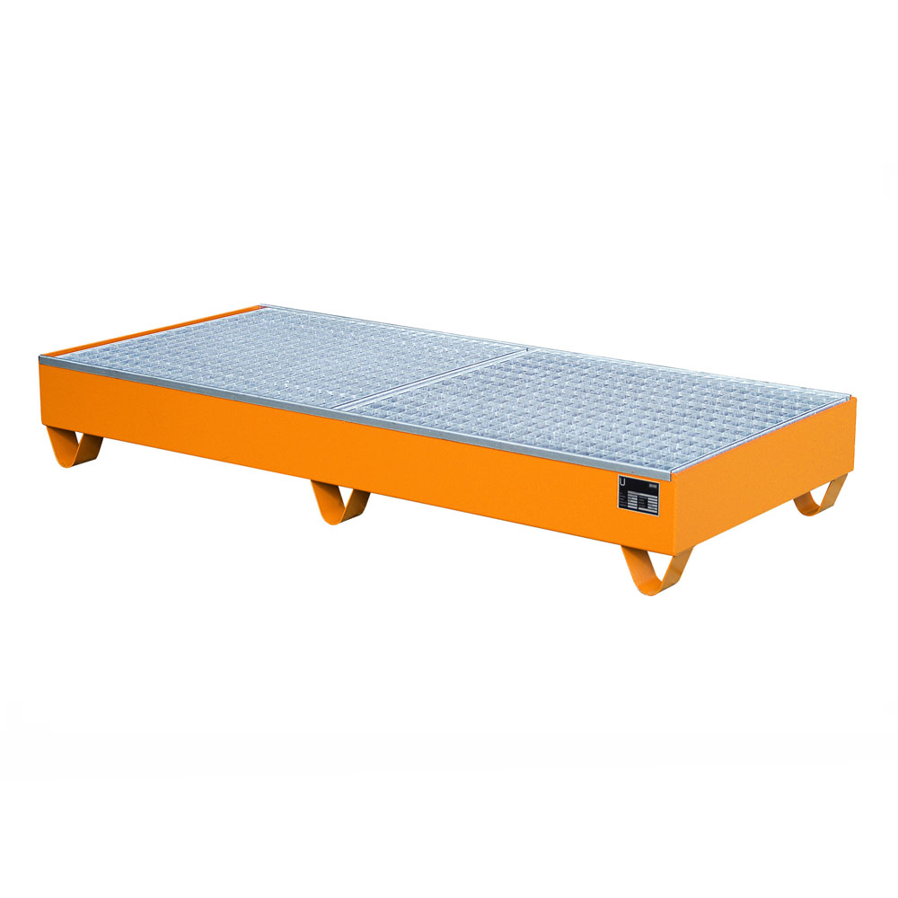 Auffangwanne Typ 2050 lackiert gelborange RAL 2000