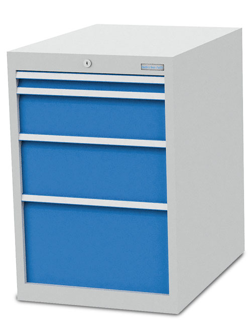 Schubladenschrank B 555 x T 736 x H 819 mm mit 4 Schubladen R 18-24 Schubladenschrank B 555 x T 736 x H 819 mm mit 4 Schubladen R 18-24