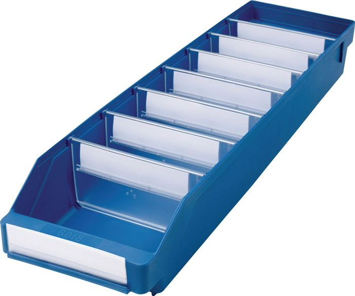 Regalkasten ST blau L 600 x B 180 x H 95 mm PP Regalkasten ST blau L 600 x B 180 x H 95 mm PP