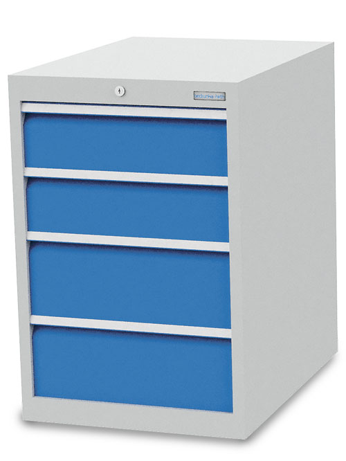 Schubladenschrank B 555 x T 736 x H 819 mm mit 4 Schubladen R 18-24 Schubladenschrank B 555 x T 736 x H 819 mm mit 4 Schubladen R 18-24