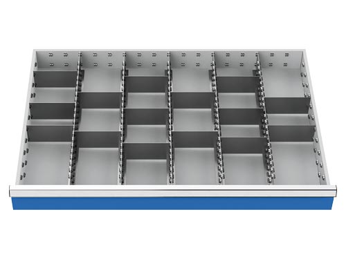 Metalleinteilung 20-teilig R 36-24 Schubladennutzmaß 900 x 600 mm Metalleinteilung 20-teilig R 36-24 Schubladennutzmaß 900 x 600 mm