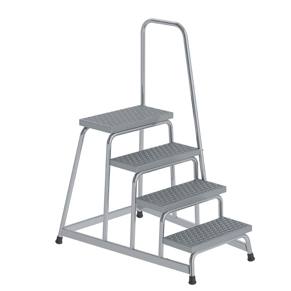 Arbeitspodest starr R13 4 Stufen mit Handlauf Arbeitspodest starr R13 4 Stufen mit Handlauf