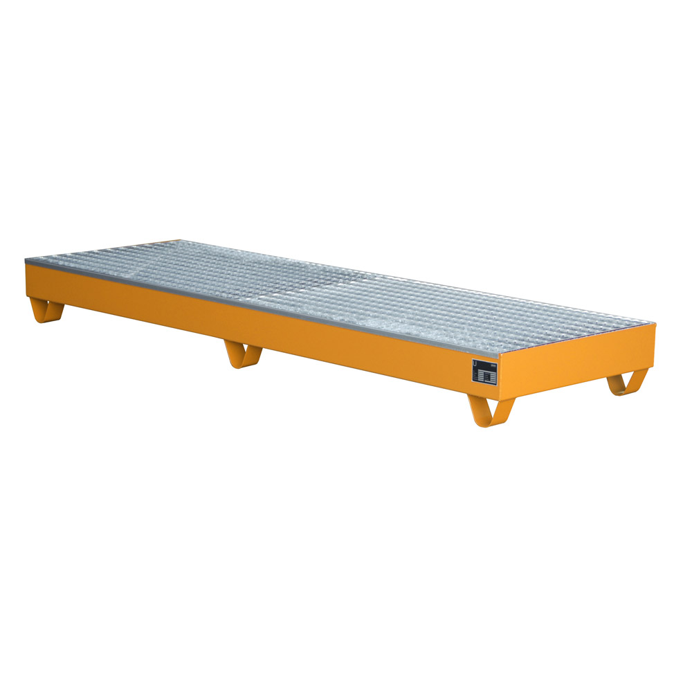 Auffangwanne Typ 2042 lackiert gelborange RAL 2000