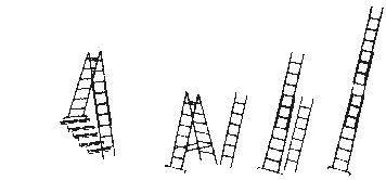 Alu-Mehrzweckleiter Einsatzmöglichkeiten Alu-Mehrzweckleiter Einsatzmöglichkeiten