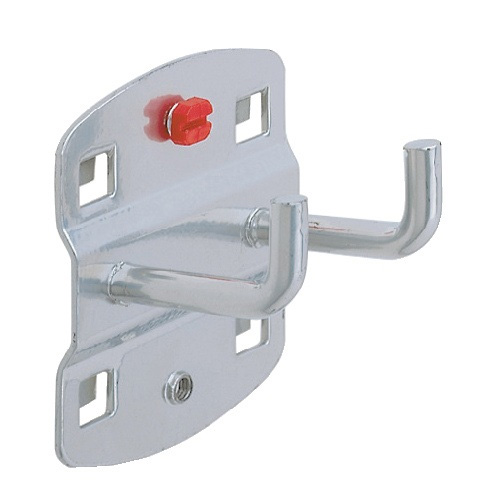 Werkzeughalter doppelt Tiefe 150 mm Ø 6 mm mit senkrechtem Hakenende Werkzeughalter doppelt Tiefe 150 mm Ø 6 mm mit senkrechtem Hakenende