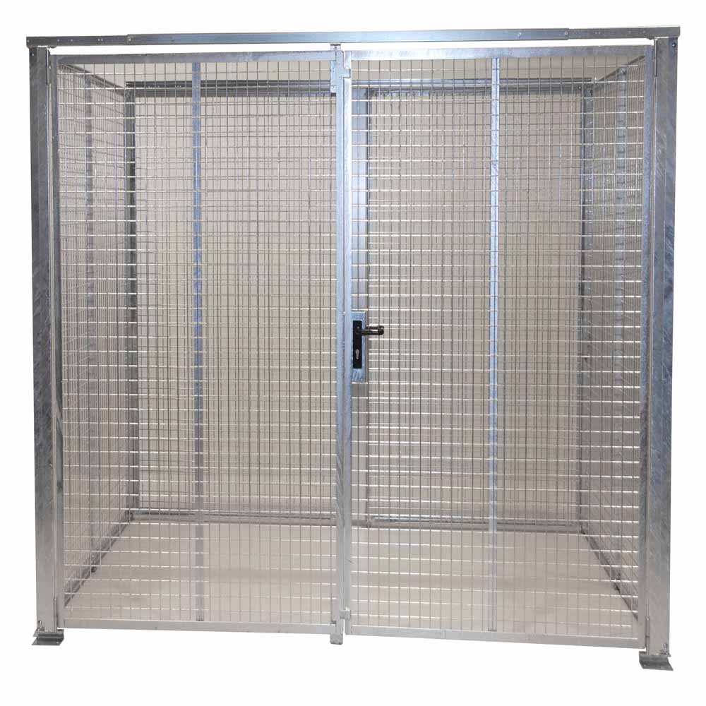 Gasflaschen-Container Typ GFC-M5-DF ohne Dach mit Doppelflügeltor Gasflaschen-Container Typ GFC-M5-DF ohne Dach mit Doppelflügeltor