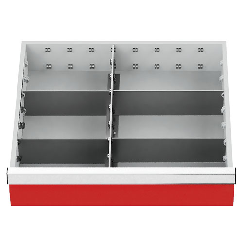 Metalleinteilung 6-teilig R 18-16 Schubladennutzmaß 450 x 400 mm Metalleinteilung 6-teilig R 18-16 Schubladennutzmaß 450 x 400 mm