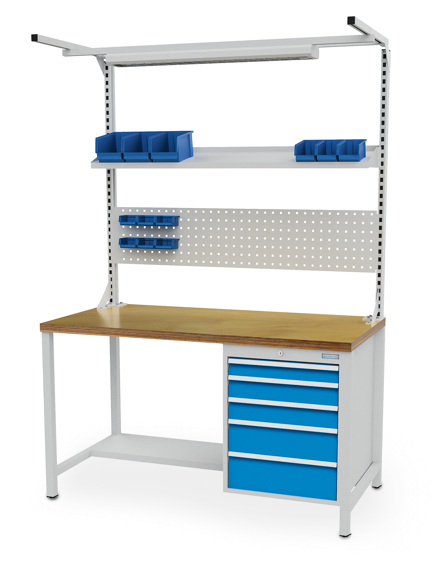 Beispiel : Multi-Wand-Aufbau mit Kastenwerkbank B 1500 mm Nr. 03.14.15VA