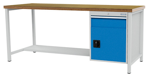 Kastenwerkbank B 2000 x T 750 x H 859 mm 1 x Schublade 1 x Flügeltür R 18-24 Kastenwerkbank B 2000 x T 750 x H 859 mm 1 x Schublade 1 x Flügeltür R 18-24