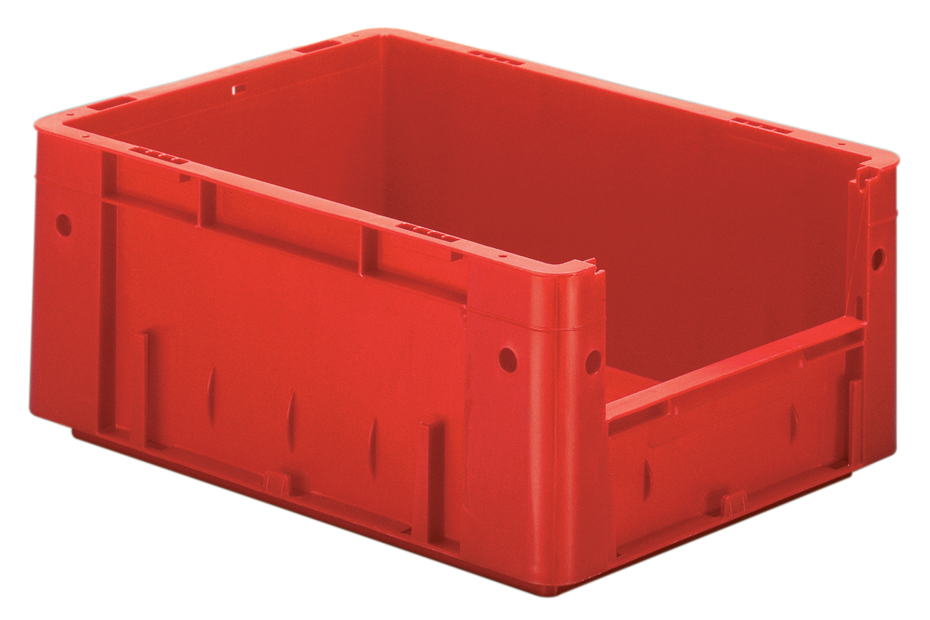 Sichtlagerkasten rot L 400 x B 300 x H 175 mm aus PP Sichtlagerkasten rot L 400 x B 300 x H 175 mm aus PP