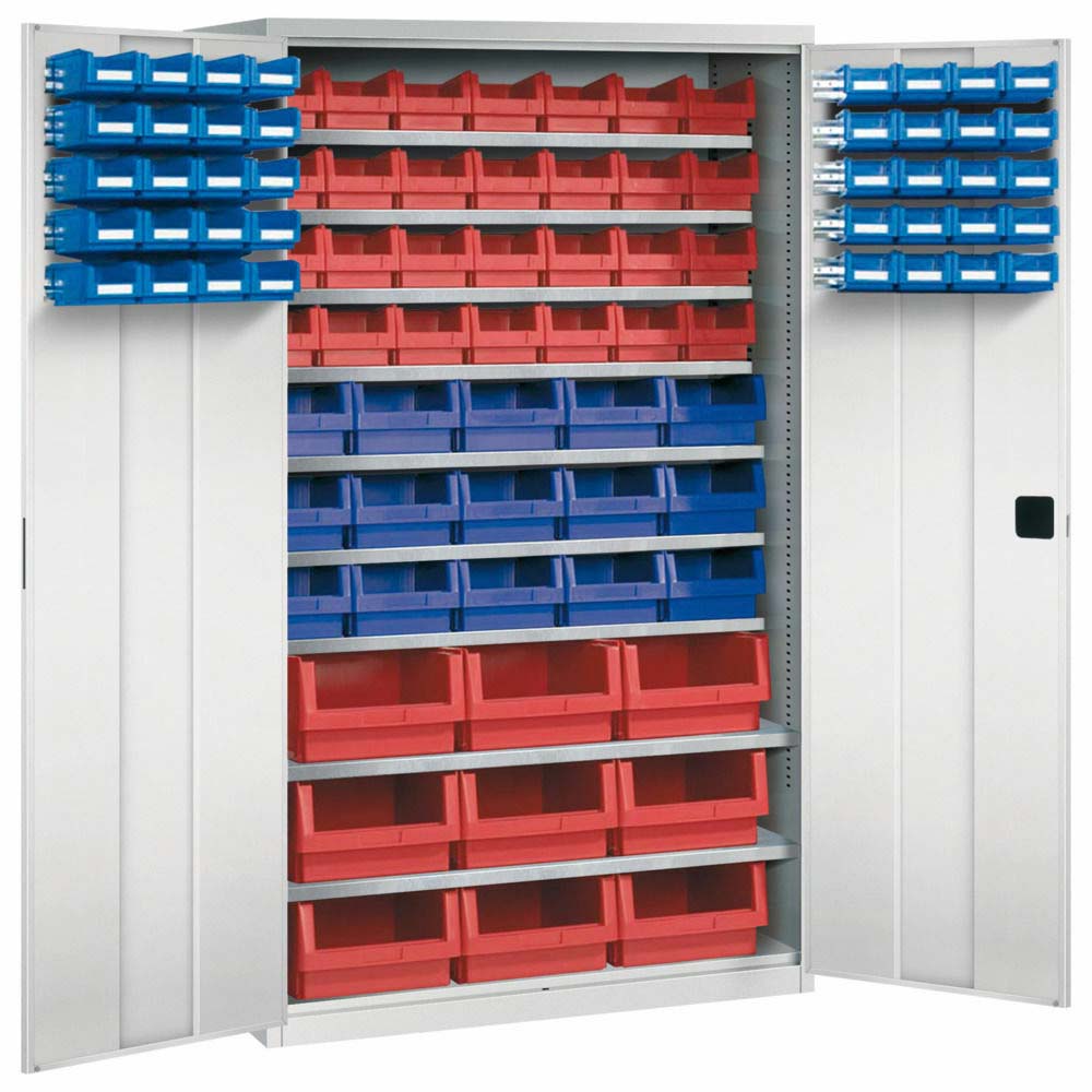 Großraumschrank mit 92 Kästen H 1950 x B 1100 x T 535 mm Großraumschrank mit 92 Kästen H 1950 x B 1100 x T 535 mm