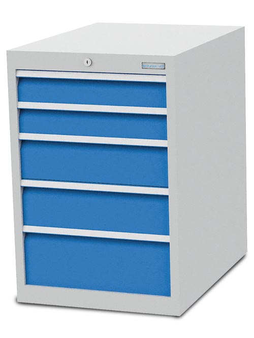 Schubladenschrank B 555 x T 736 x H 819 mm mit 5 Schubladen R 18-24 Schubladenschrank B 555 x T 736 x H 819 mm mit 5 Schubladen R 18-24