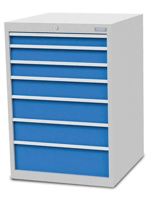 Schubladenschrank B 705 x T 736 x H 1019 mm mit 7 Schubladen R 24-24 Schubladenschrank B 705 x T 736 x H 1019 mm mit 7 Schubladen R 24-24