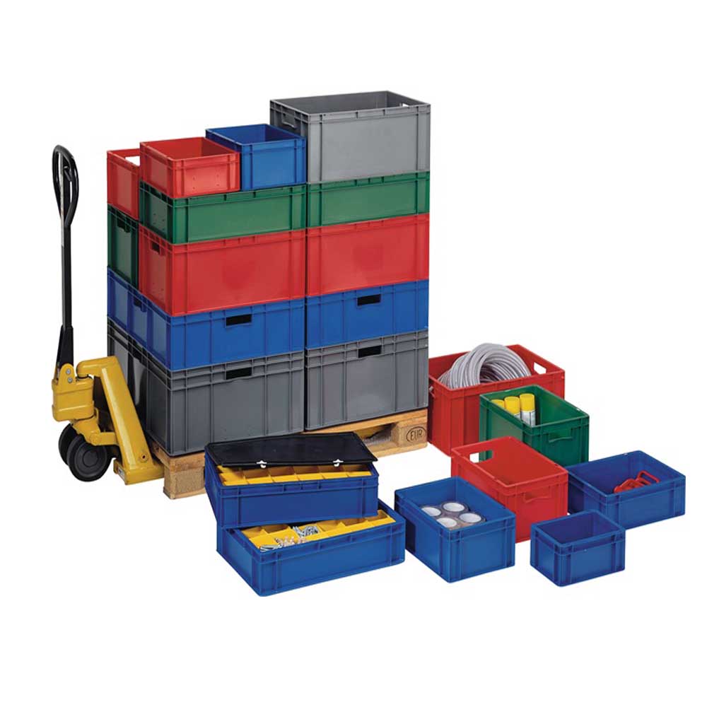 Transportstapelbehälter blau L 300 x B 200 x H 145 mm aus PP