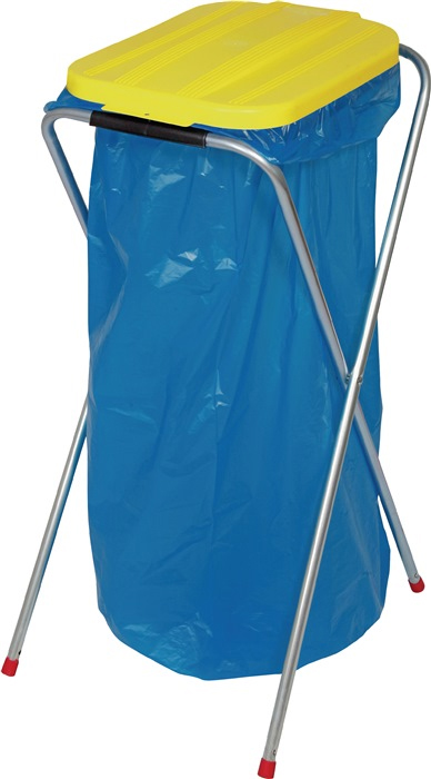 Abfallsammler für 70 - 120 Liter Säcke mit gelbem Deckel Abfallsammler für 70 - 120 Liter Säcke mit gelbem Deckel