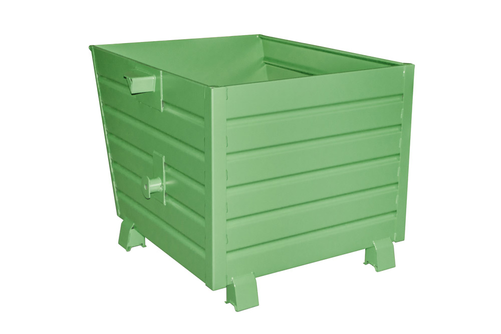 Stapelkipper Typ BSK 90 lackiert resedagrün RAL 6011 Stapelkipper Typ BSK 90 lackiert resedagrün RAL 6011