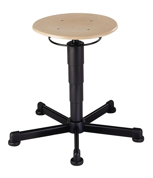 Drehhocker Buche mit Bodengleitern Drehhocker Buche mit Bodengleitern