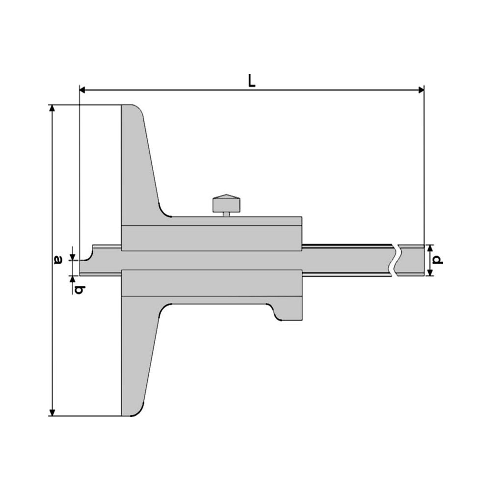 Zeichnung Tiefen-Messschieber 400 x 150 mm DIN 862 Zeichnung Tiefen-Messschieber 400 x 150 mm DIN 862
