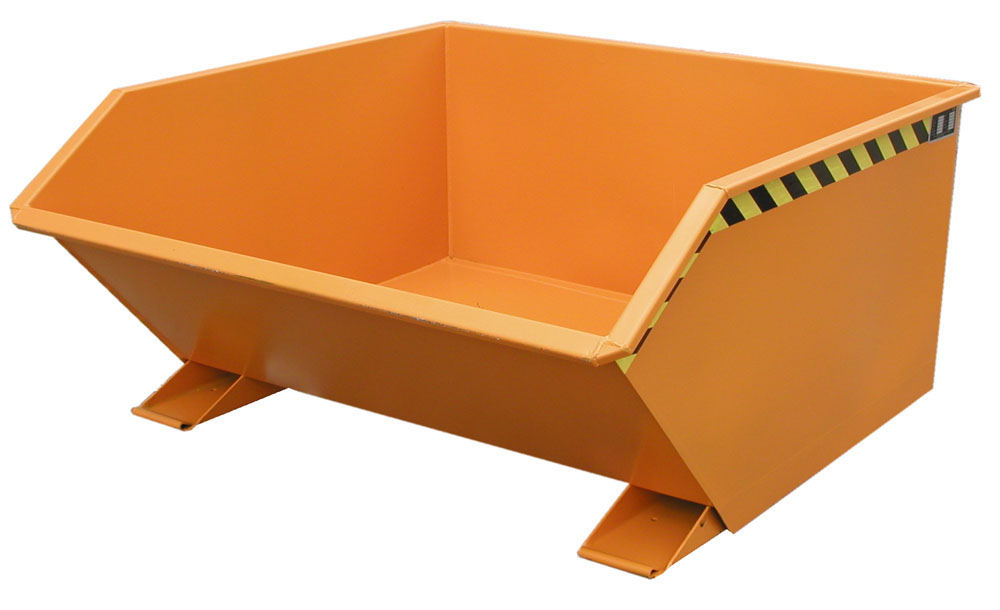 Kippbehälter GU 750 lackiert gelborange RAL 2000