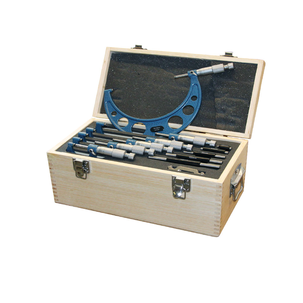 Bügelmessschrauben-Satz 0 - 150 mm 6-teilig DIN 863 Bügelmessschrauben-Satz 0 - 150 mm 6-teilig DIN 863