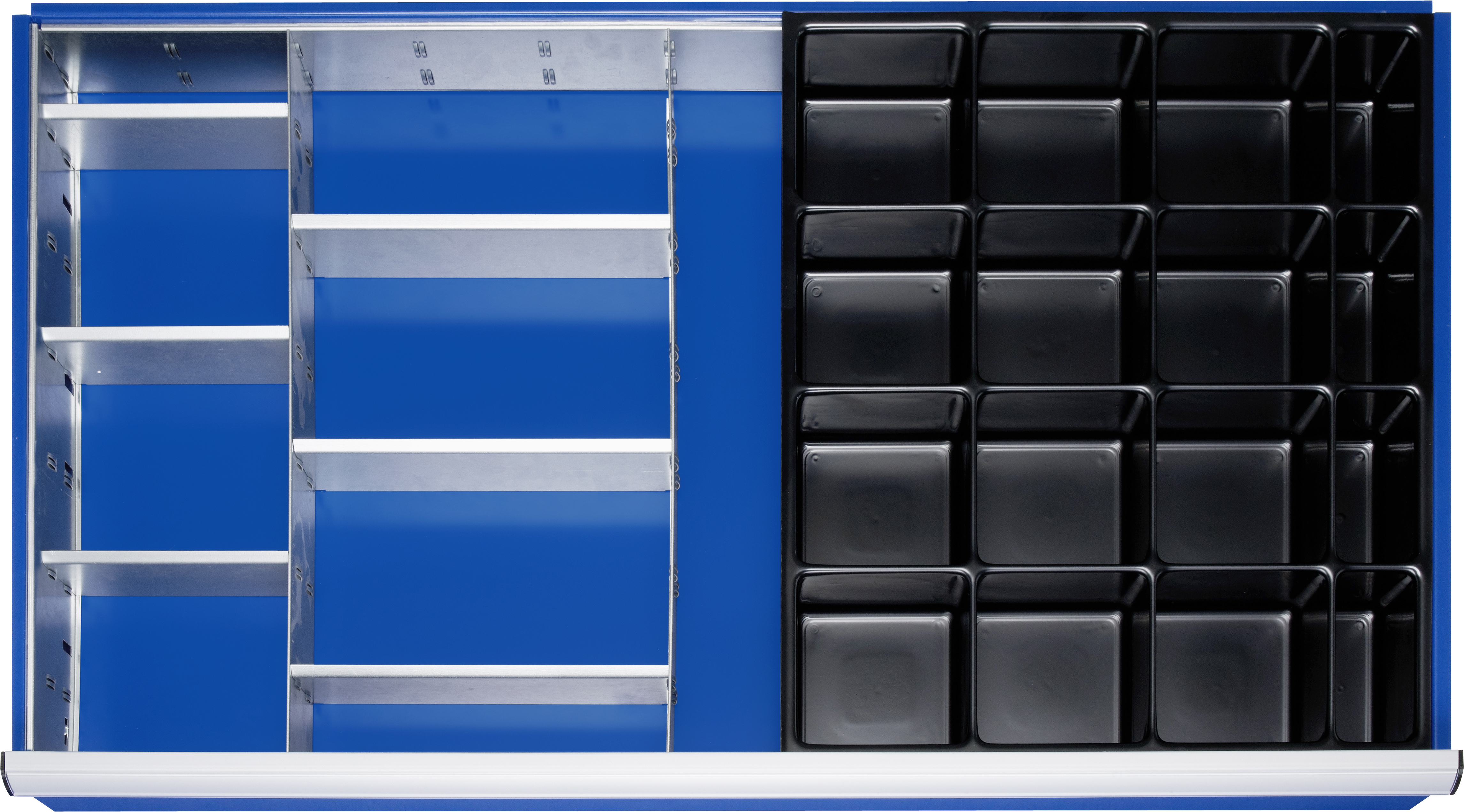Schubladen-Einteilungsset für Schubladen XXL - Innenmaß B 1055 x T 560 mm