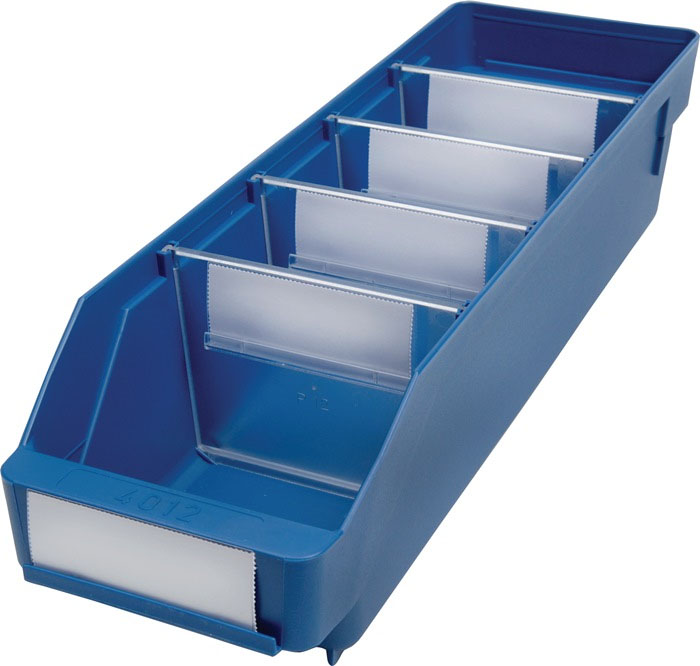 Regalkasten ST blau L 400 x B 120 x H 95 mm PP Regalkasten ST blau L 400 x B 120 x H 95 mm PP