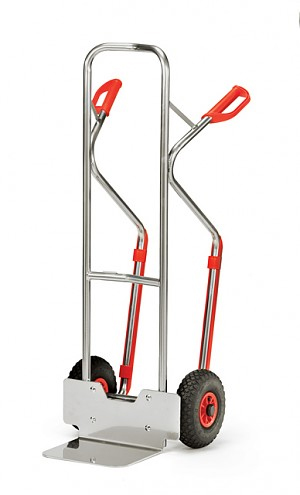 Alu-Sackkarre H 1300 mm Schaufel 250 x 320 mm Tragkraft 200 kg Alu-Sackkarre H 1300 mm Schaufel 250 x 320 mm Tragkraft 200 kg